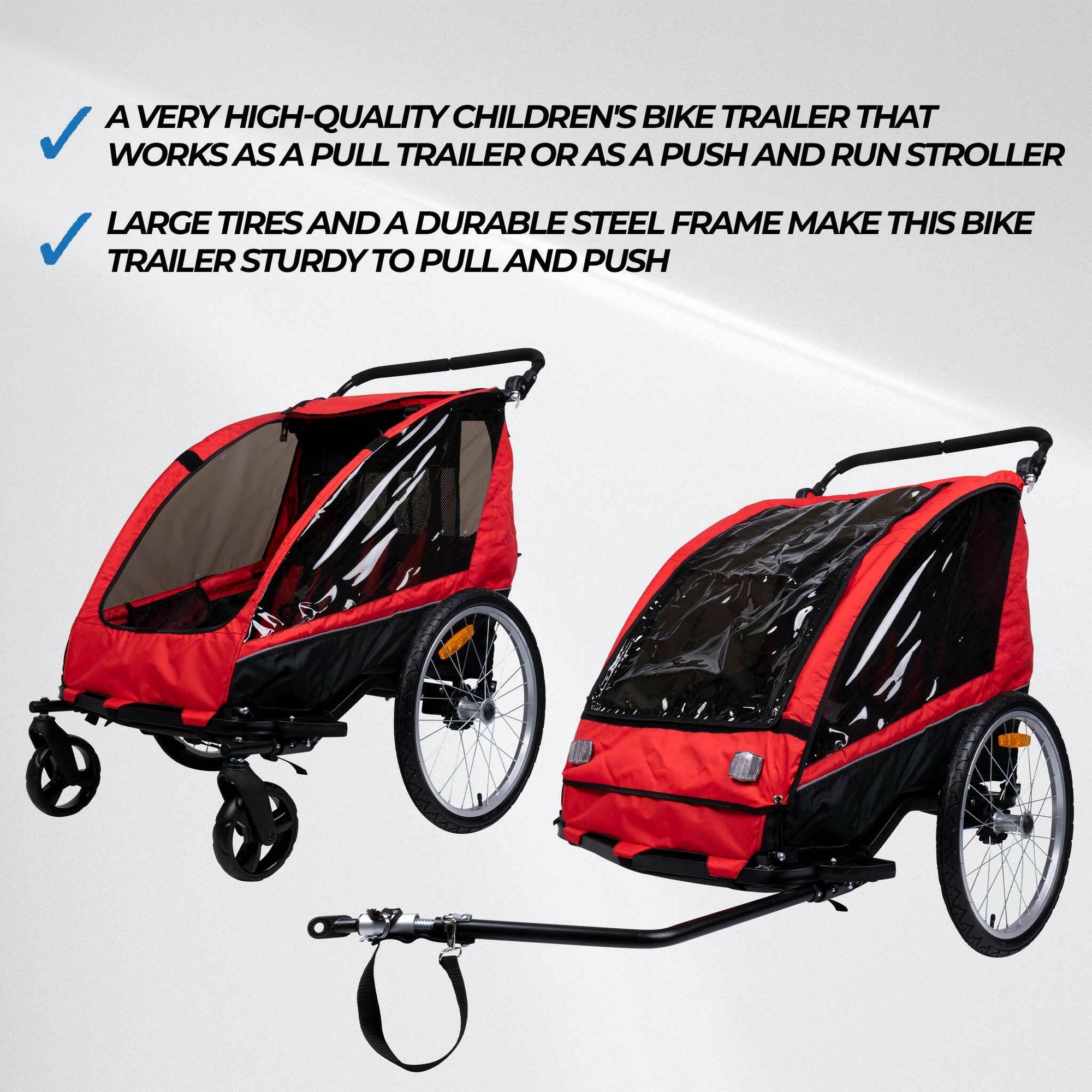 Trekker Fahrradanhänger für 1-2 Kinder Pro
