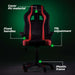 Kuura Gaming Gaming-Stuhl Gamer, Schwarz-rot