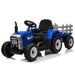 Swoop Elektrische Kinderauto Tractor met aanhanger