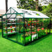 Metalcraft Greenhouse, 9,6m², 4mm safety glass, green