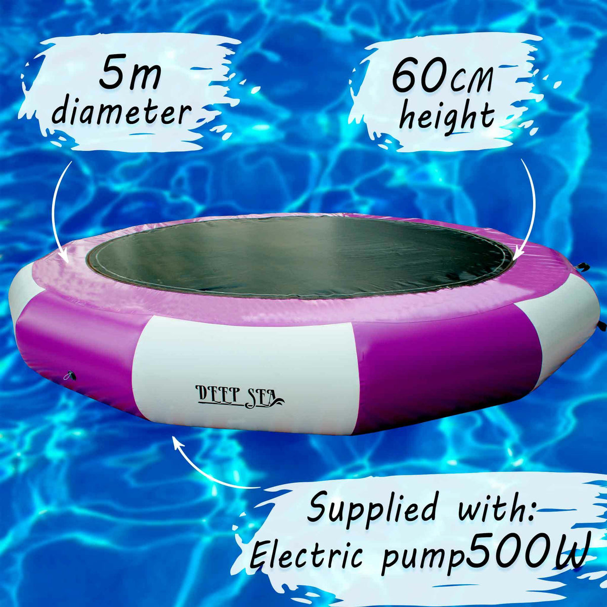 
              Deep Sea Trampoline Aquatique 5m