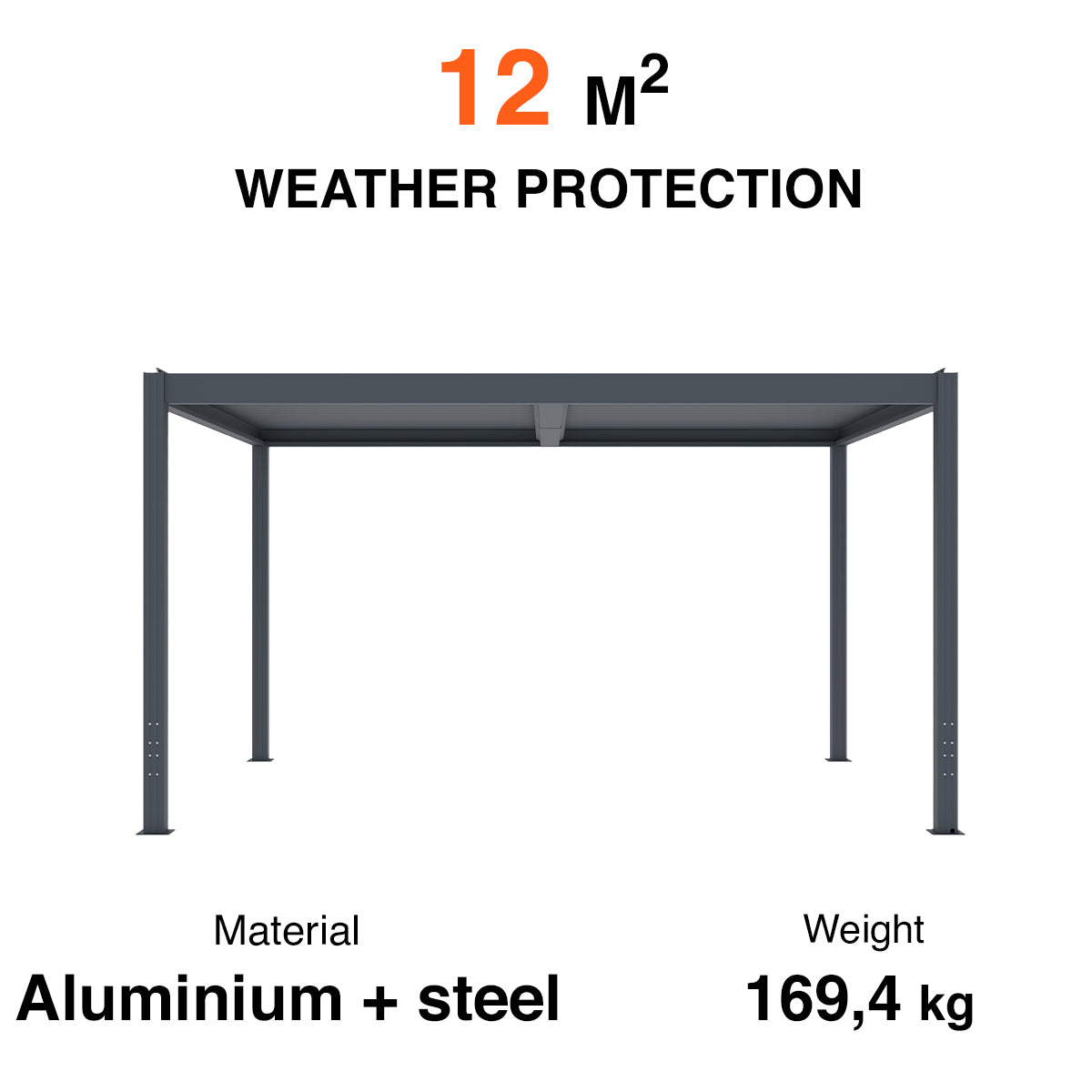 
              Fornorth Pergola Lounge 4x3m