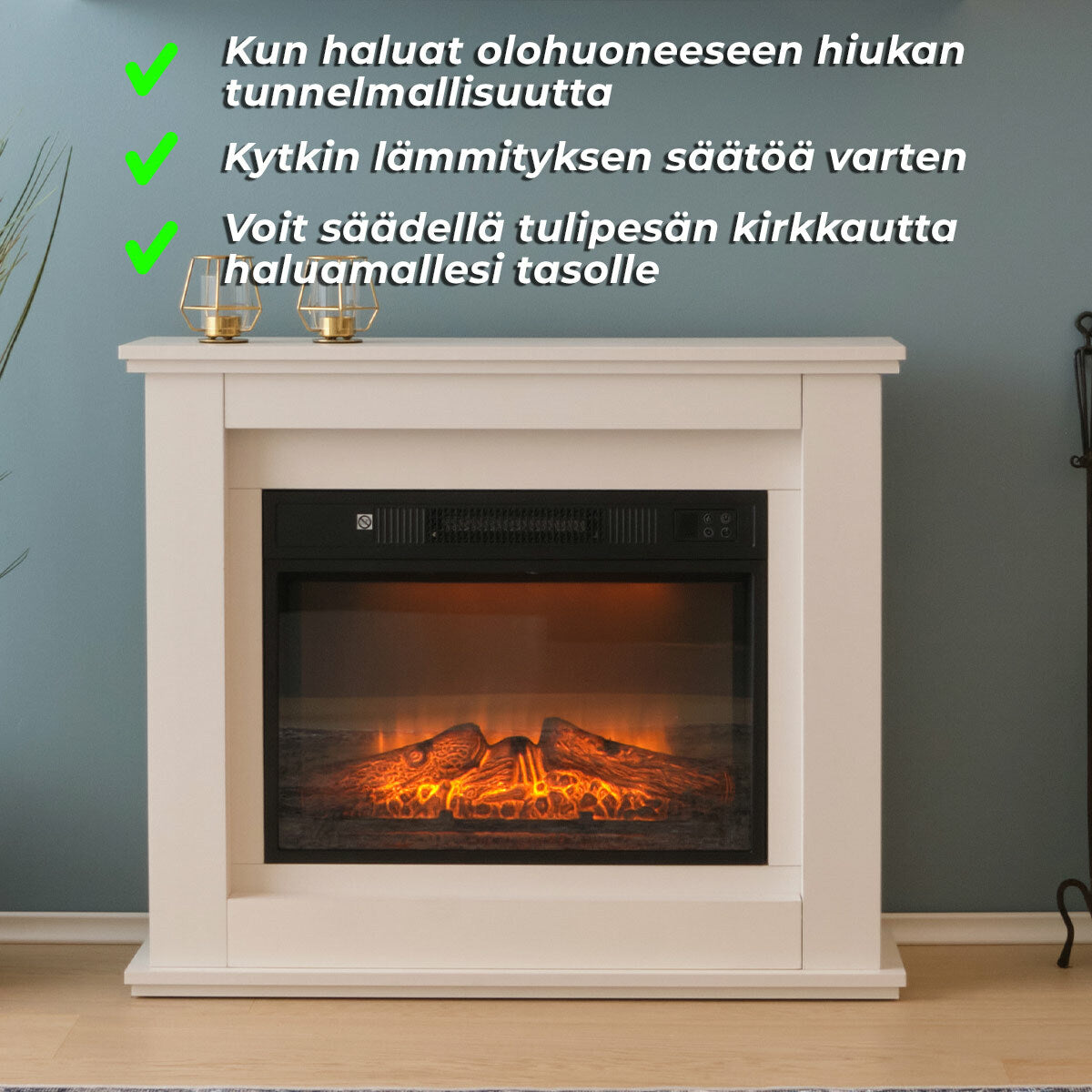 
              Lykke Sähkötakka L, 2000W, Valkoinen