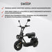 Swoop Sähkömopo Turbo 2000W Musta