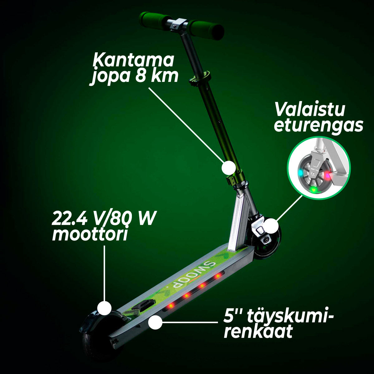 
              Swoop lasten sähköpotkulauta ESK150