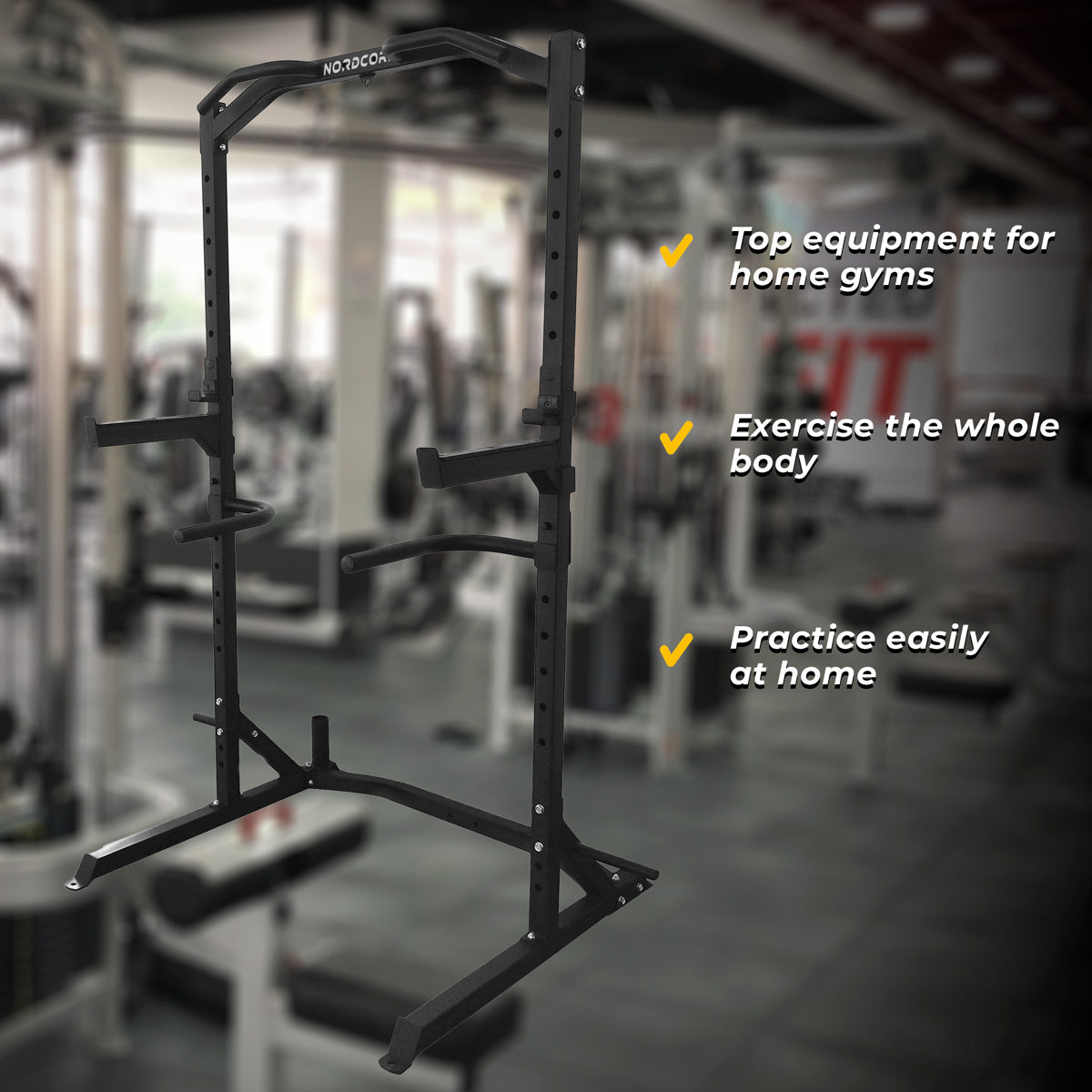 
              Nordcore Half Rack Squat Rack Core 150x105x205cm