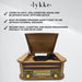 Lykke Plattenspieler Schallplattenspieler Retro AM/FM Bluetooth