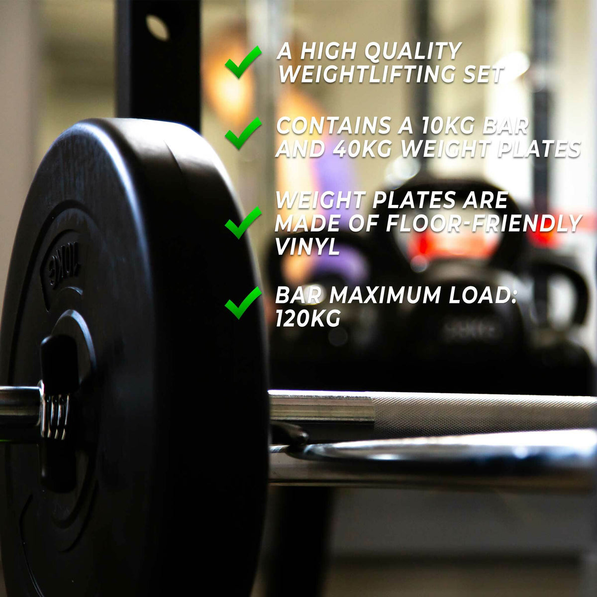 
              Fit&#39;n Shape Barbell Set 50kg