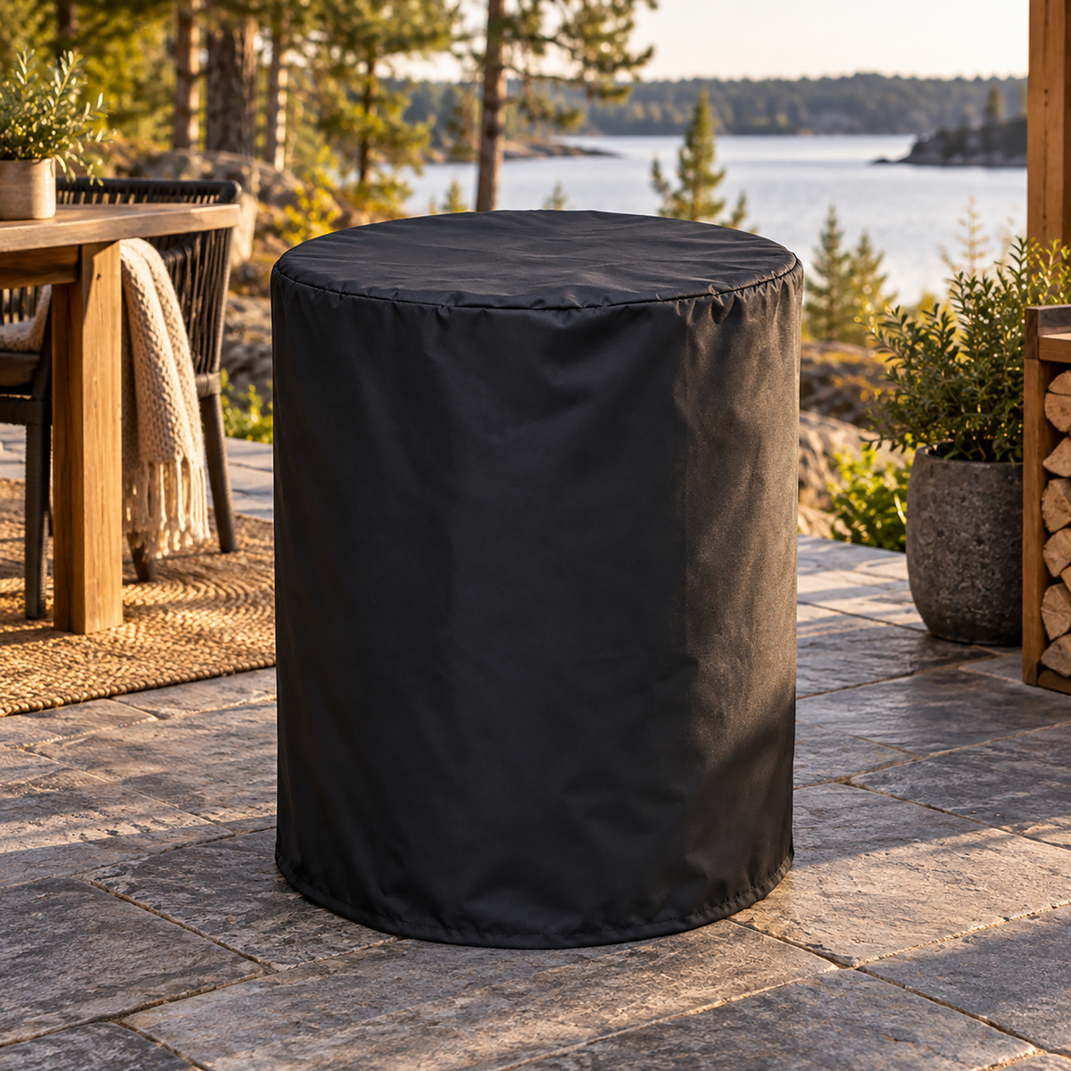 
              Limousin Funda impermeable para brasero exterior BBQ oxidado