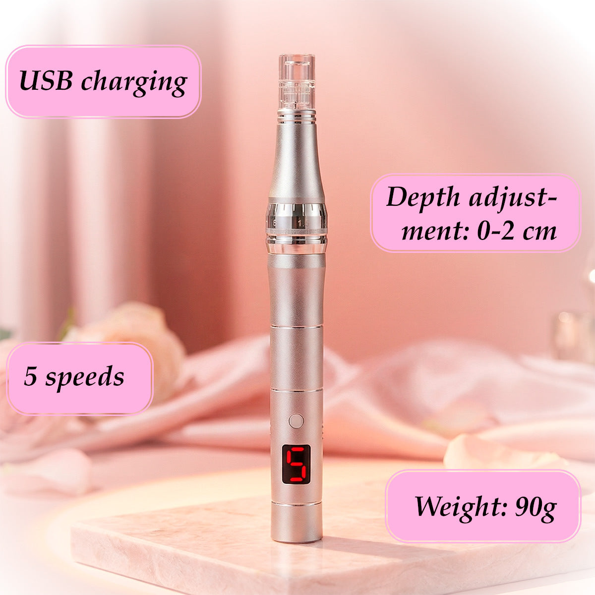 
              Lykke Microneedling-pen Professional, Silver