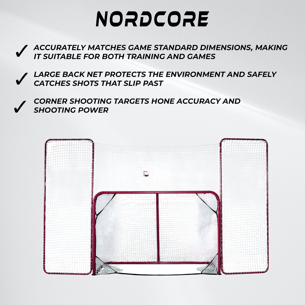 
              Nordcore IJshockey Goal met Achternet 183x122x75 cm