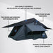Trekker Tente de toit Camper M, gris