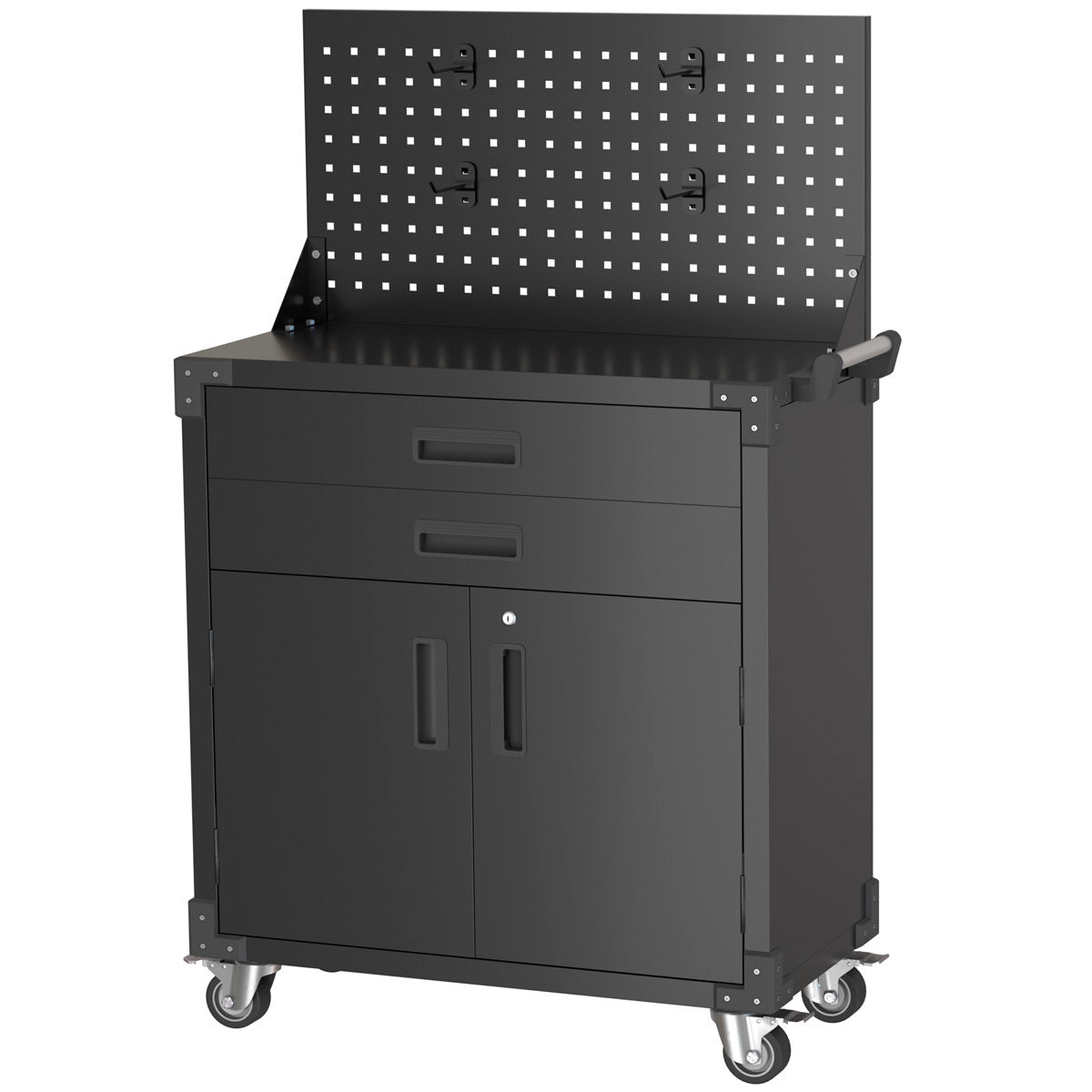 Fornorth Tool Trolley 90x80x42cm with back panel