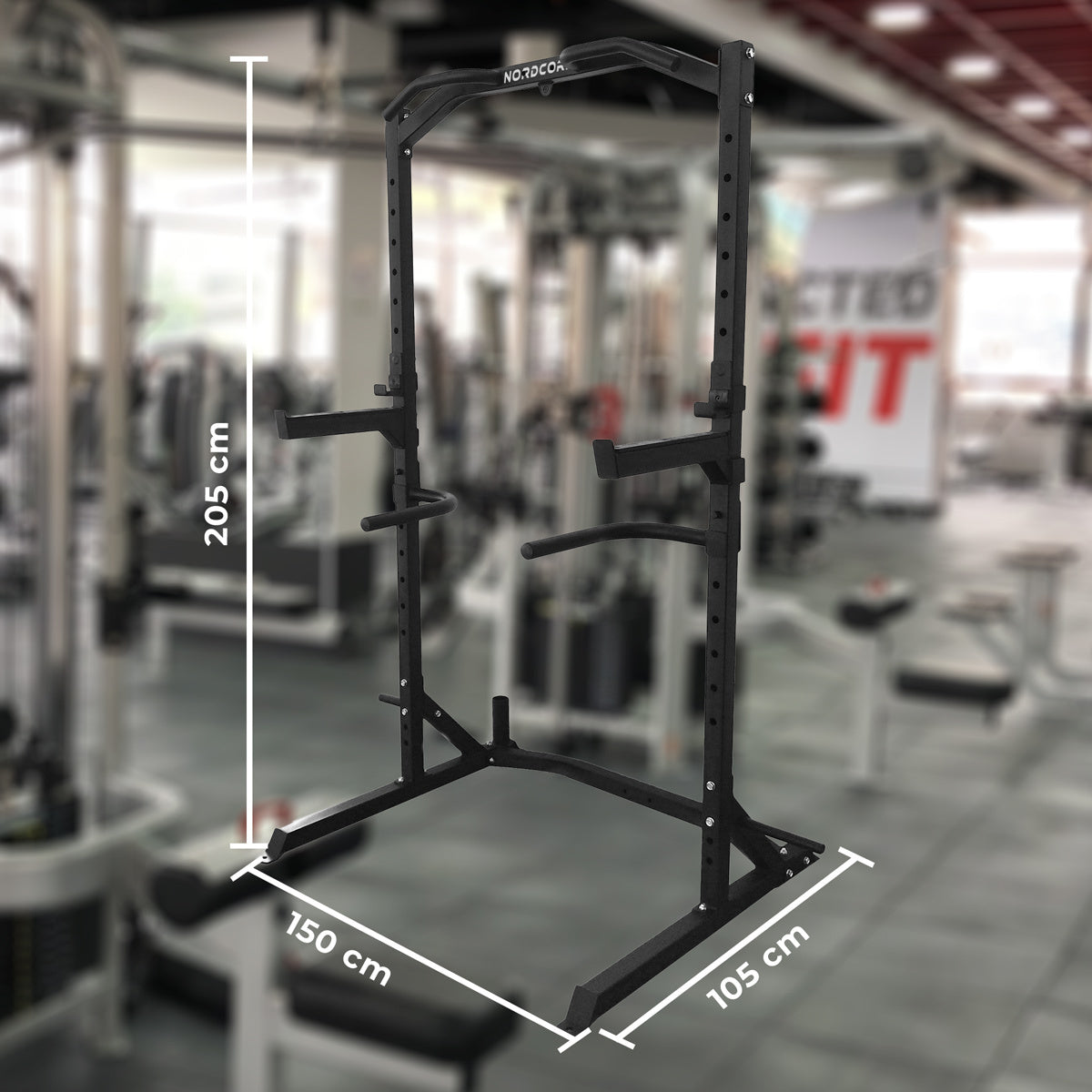 
              Nordcore Half Rack Squat Rack Core 150x105x205cm