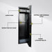 Trekker Armoire à canon pour 6 canons AS600 v2 Avec verrouillage numérique, noir