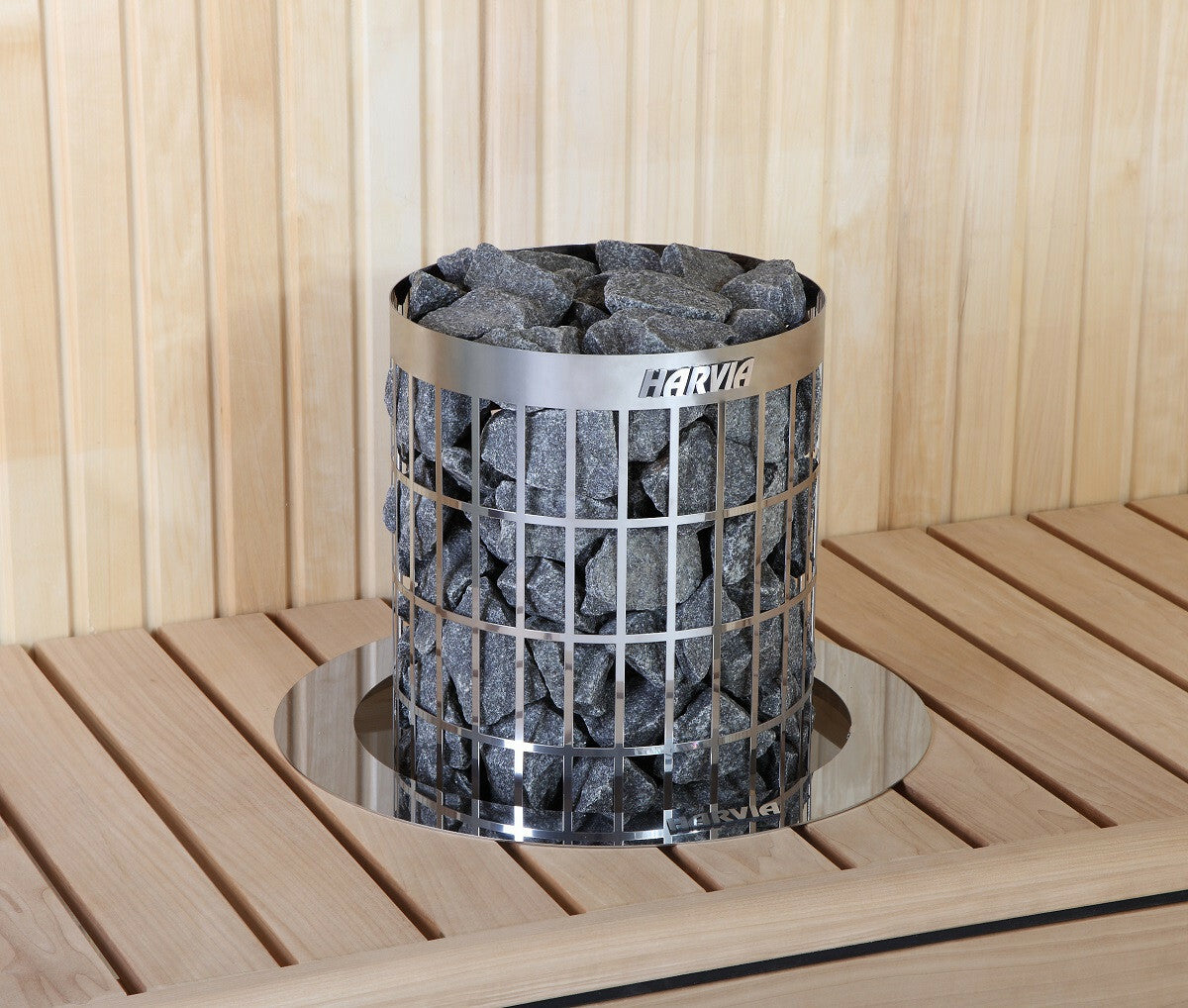 
              Harvia poêle à sauna électrique Cilindro PC70E, 6,8kW, 6-10m³, commande séparée