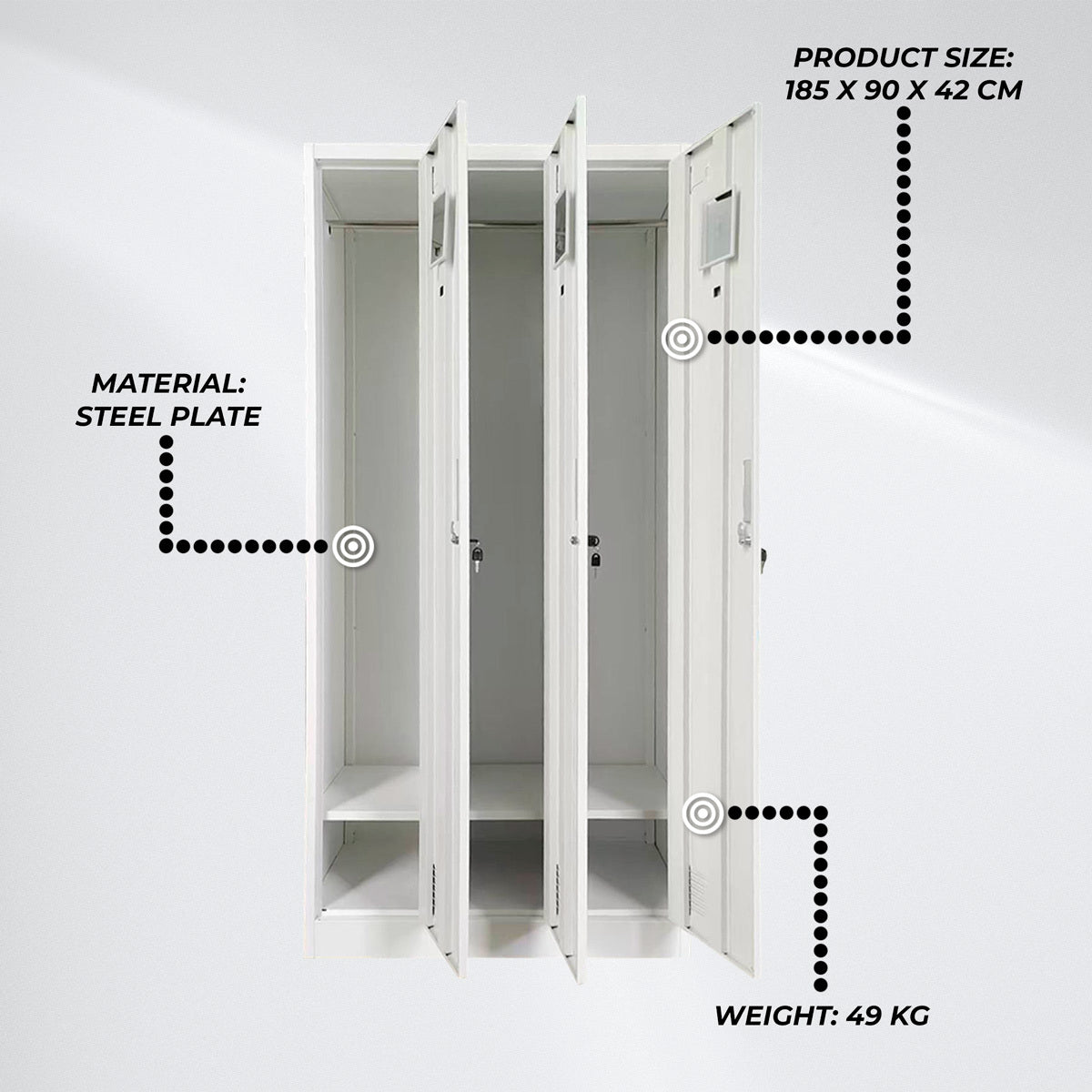 
              Fornorth Taquilla para Vestuario D300