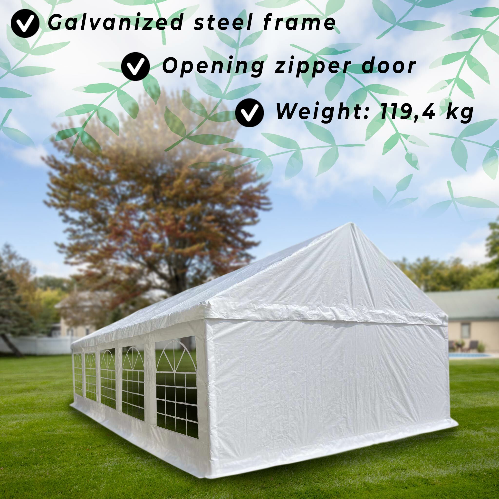 zelt 5x10m kaufen Lykke Partyzelt 5x10m Premium - 829,00 EUR