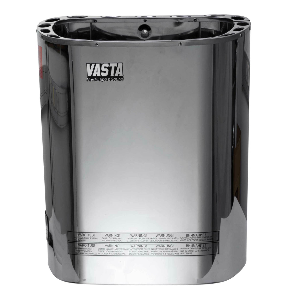 
              Vasta Elektrisk saunaovn Blaze 8kw, separat styring, 7-12m3, stål