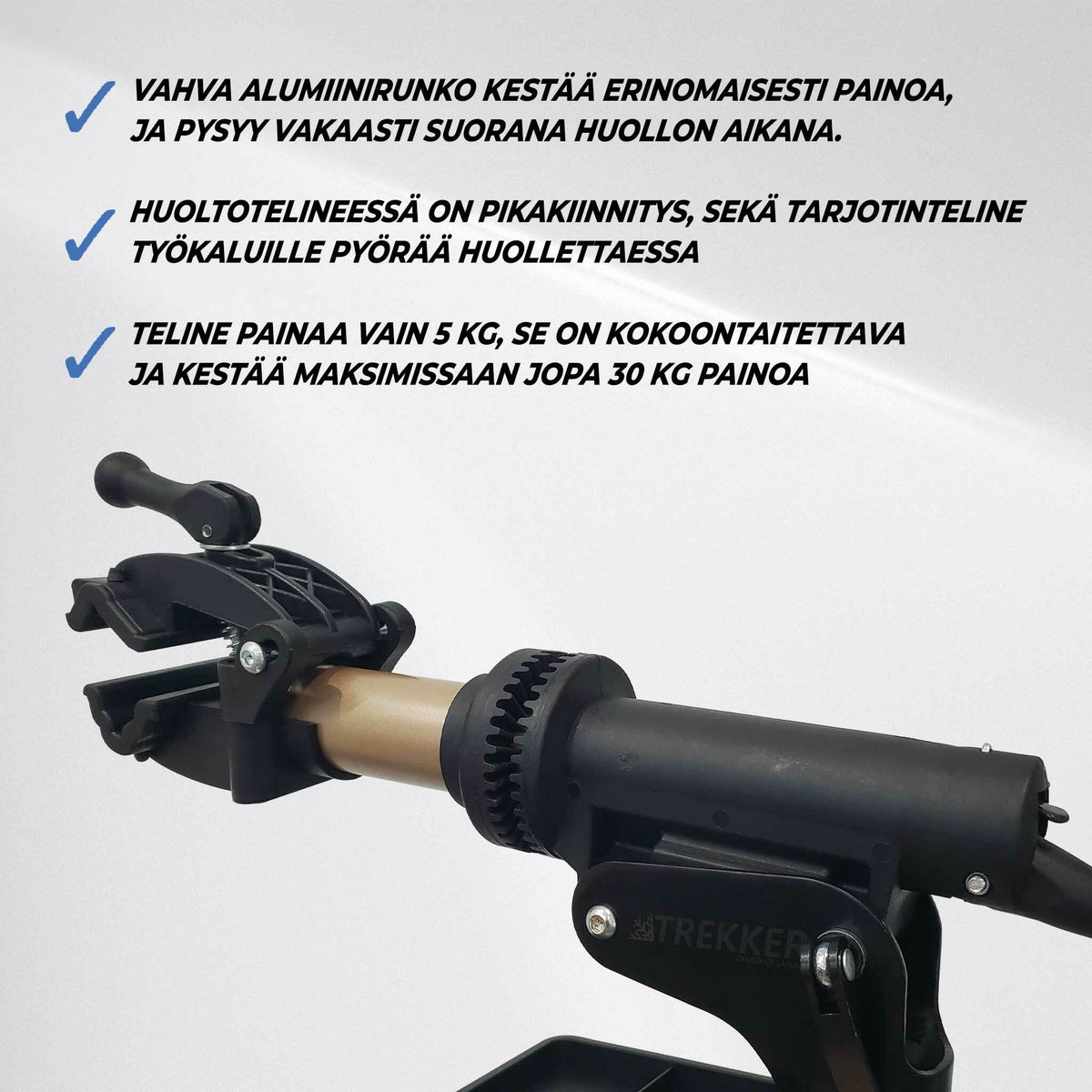 
              Trekker Polkupyörän huoltoteline alumiini