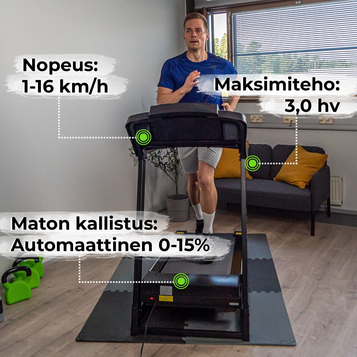 
              Nordcore Juoksumatto Core 3000