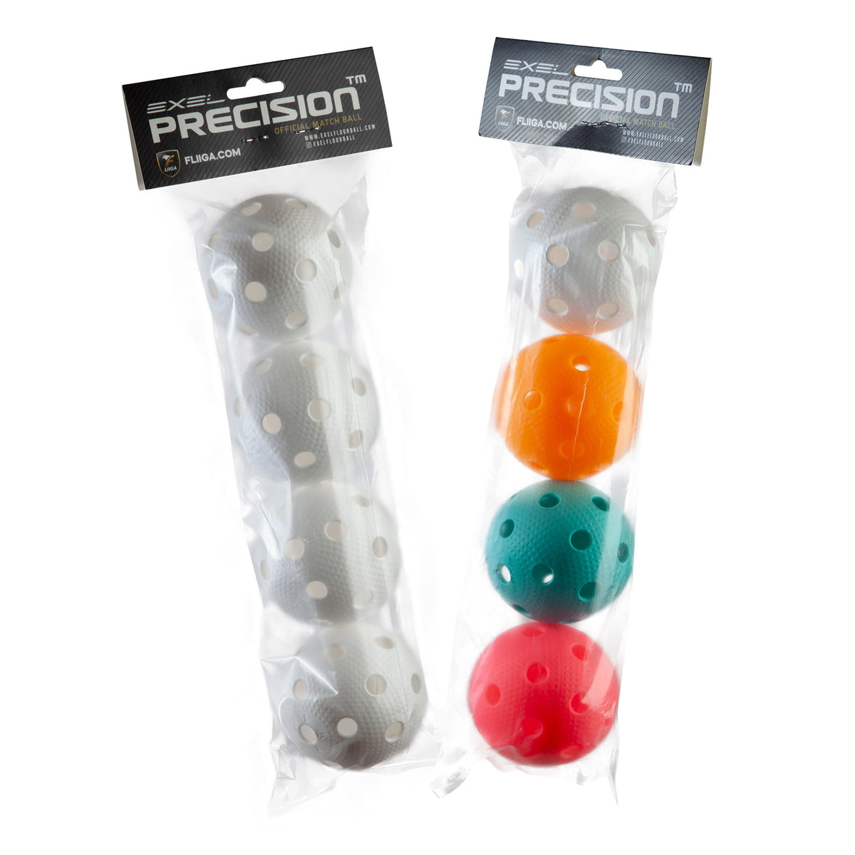 Exel Precision F-Liiga Floorballbal, 4-pack