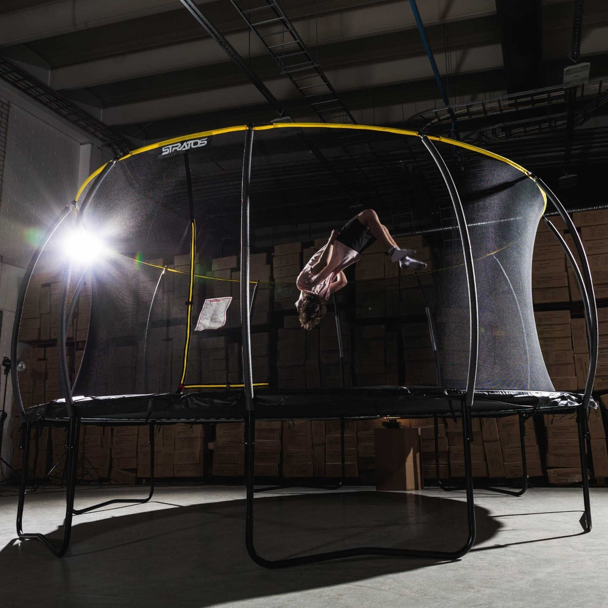 Stratos Trampolin 4,27m mit Sicherheitsnetz