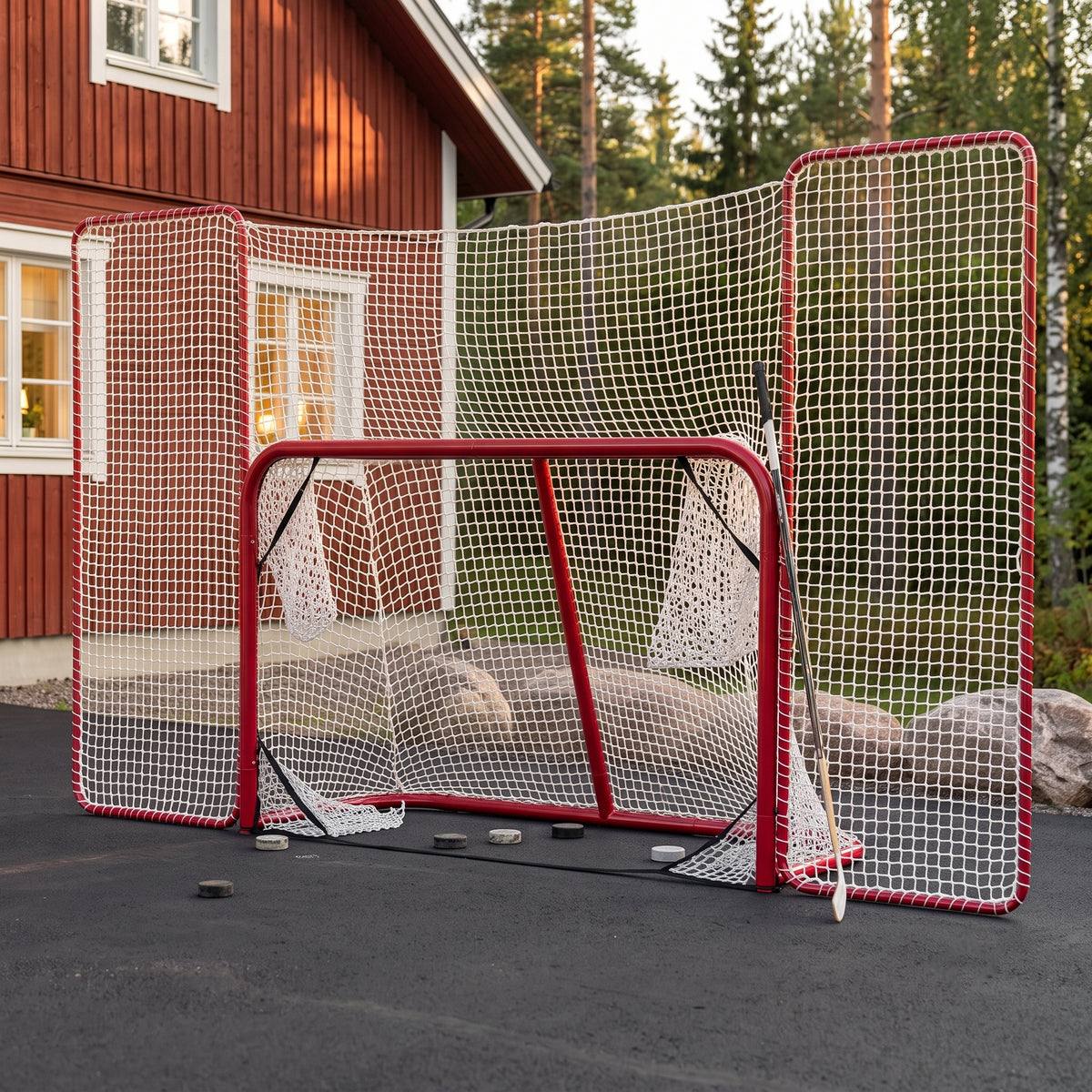 
              Prosport Hockey Goal Premium with Backstop Net 183x122x75cm