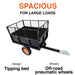 Fornorth ATV Trailer with Tipper, 153x76x110cm