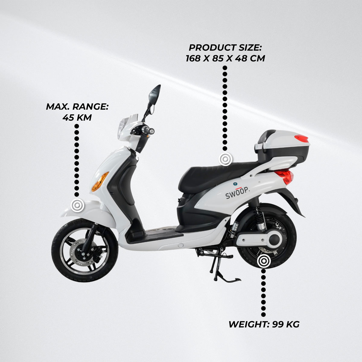 
              Swoop Scooter Eléctrico City Blanco