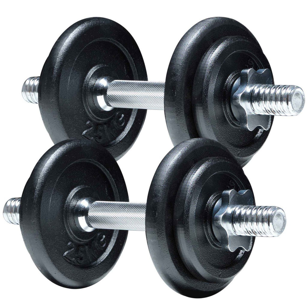 Fit'n Shape Adjustable Dumbbells 20kg, iron plates - Nordic ProStore
