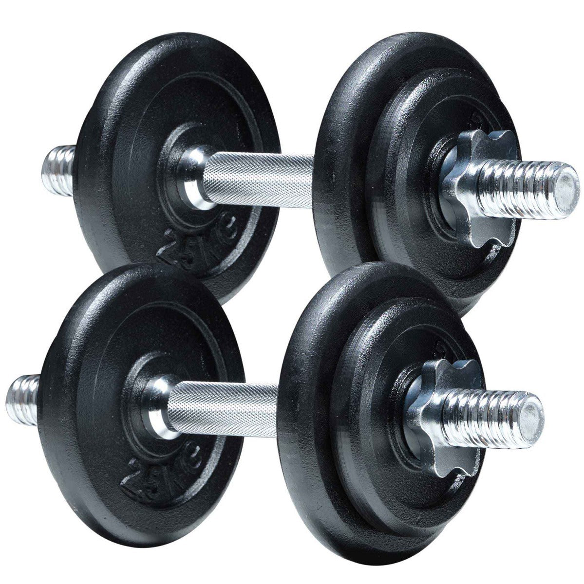 
              Fit&#39;n Shape Verstelbare Dumbbells 20kg, ijzeren platen