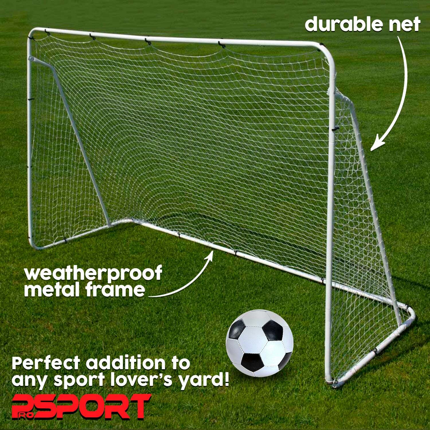 Prosport 2x Voetbaldoel Real 240 x 150 cm