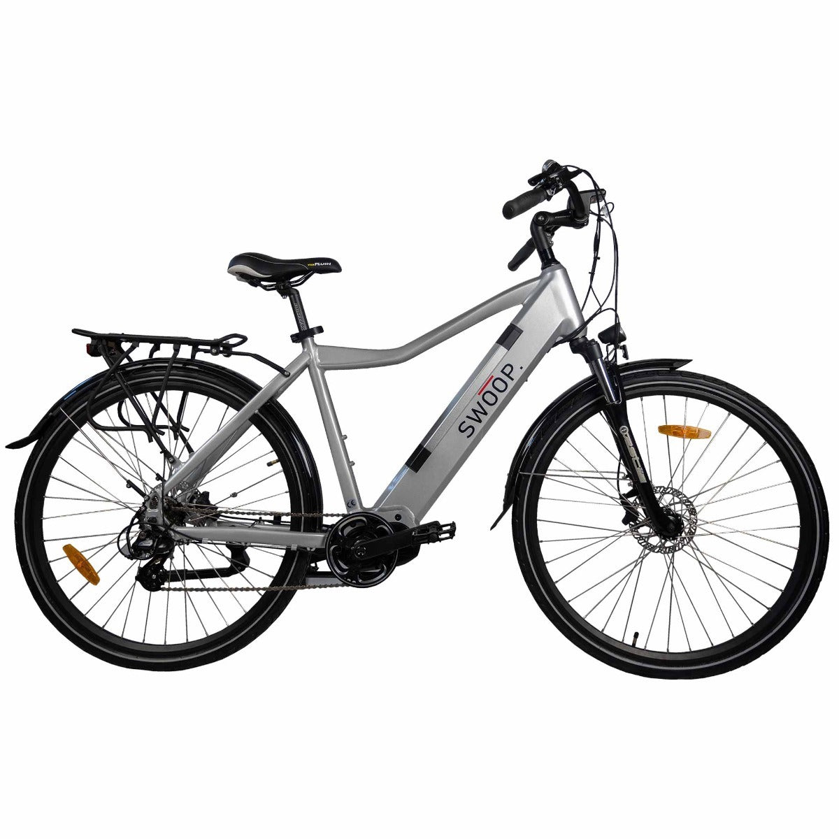 Swoop Electric Bike Hybrid, mens 28