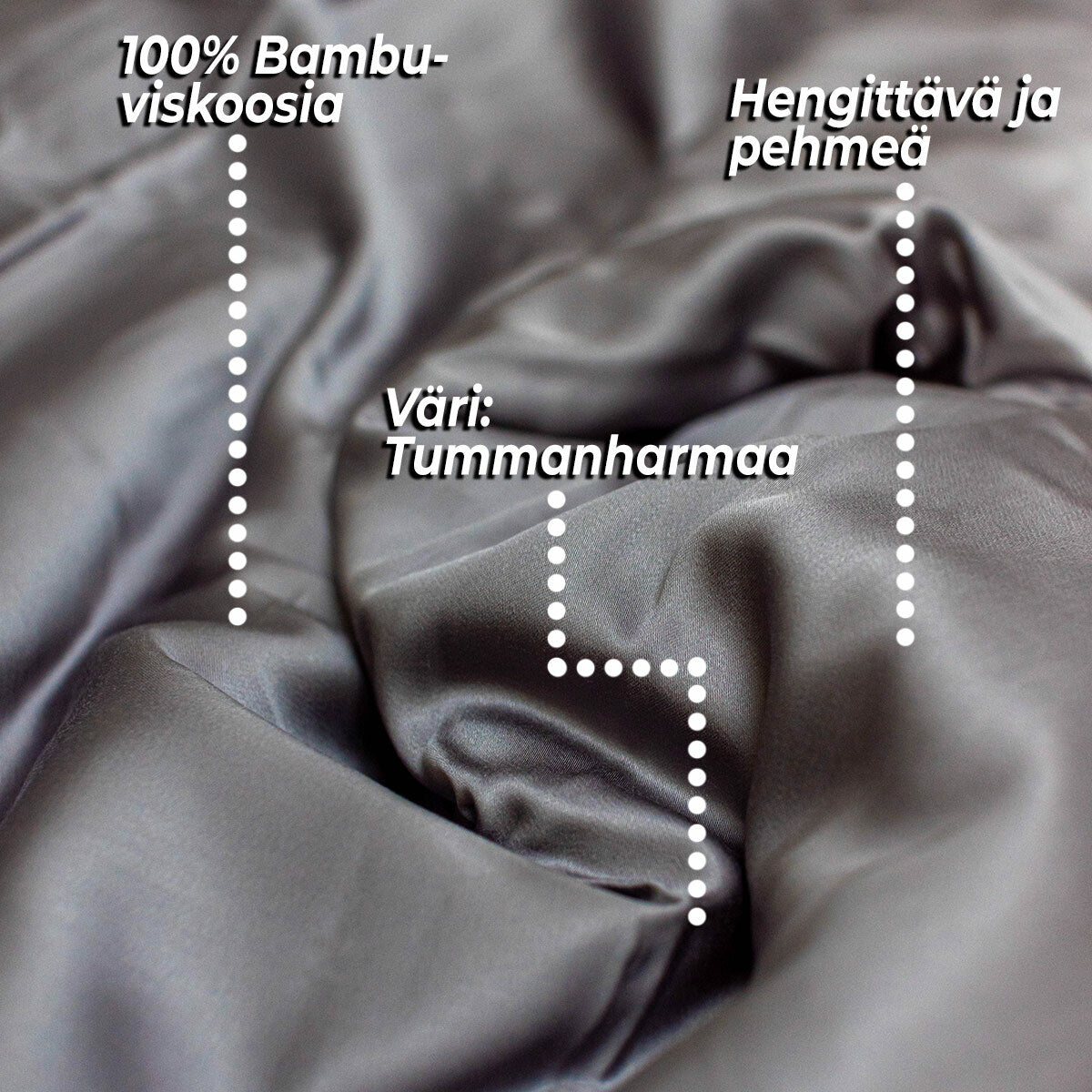 
              Polar Night Bambu pussilakana 150x200cm