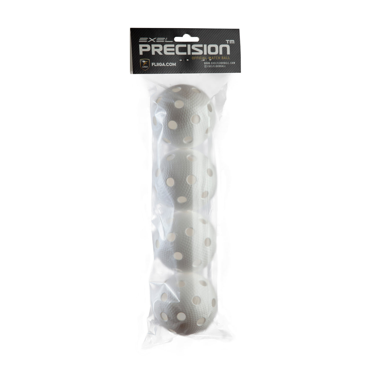 
              Exel Precision F-Liiga Floorballbal, 4-pack