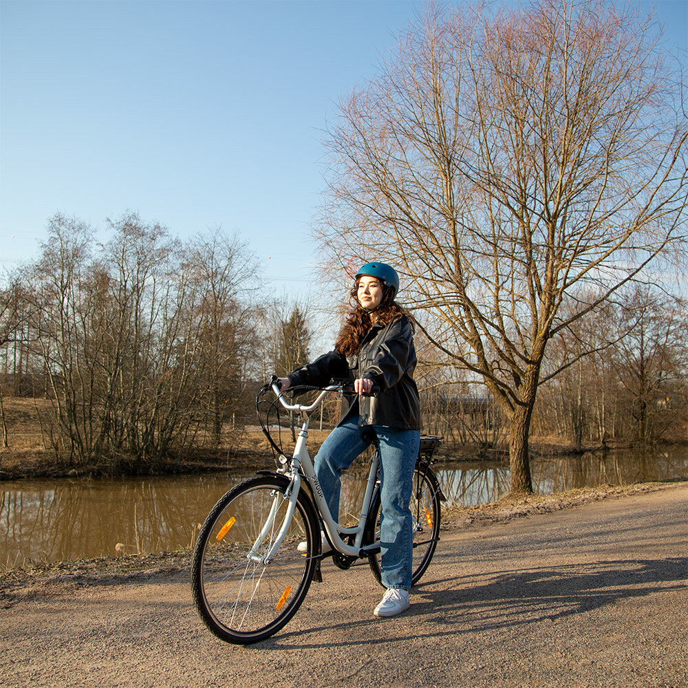 Swoop Vélo électrique Classic, Femme 28" Blanc