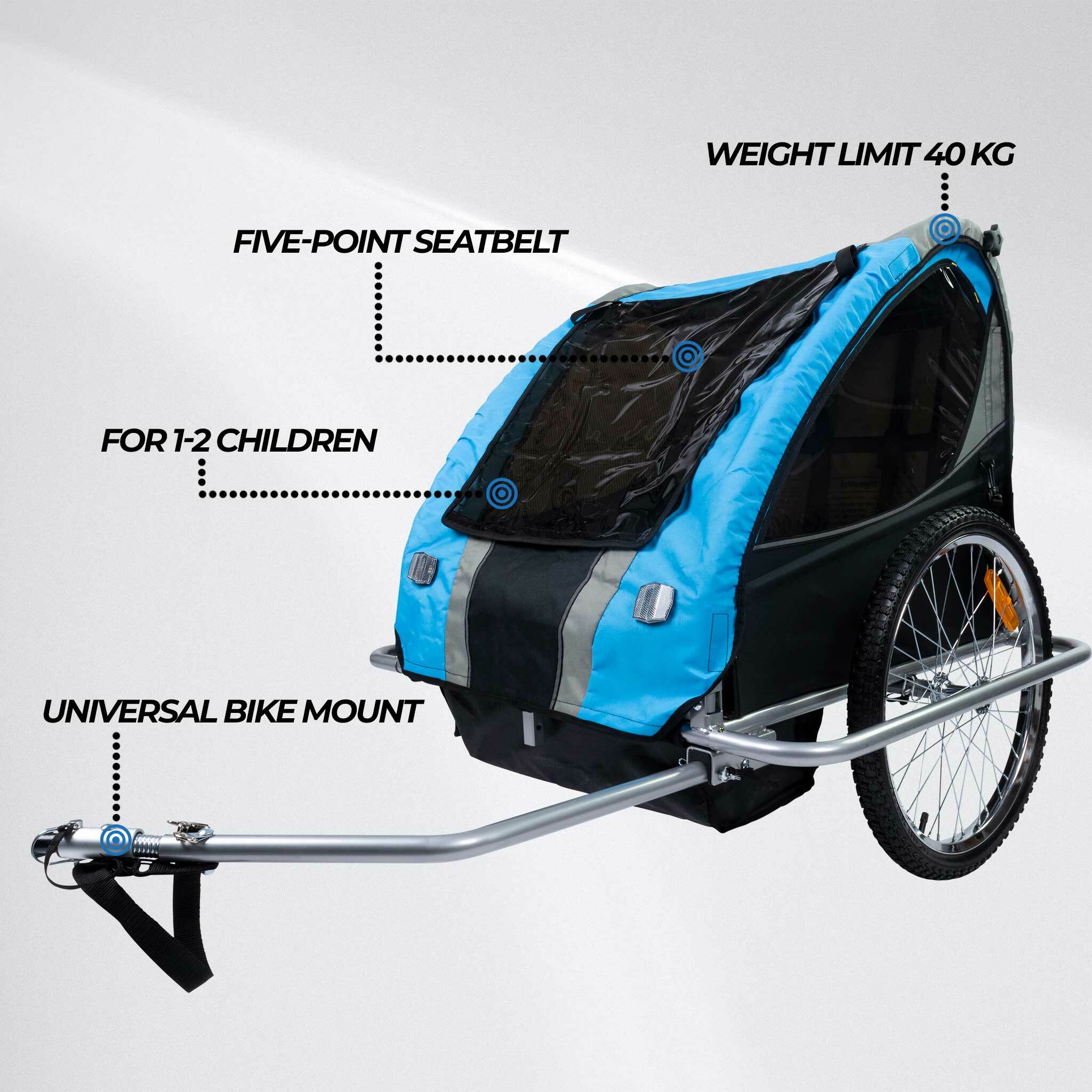 fahrradanhänger kinder bis 60 kg Trekker Fahrradanhänger Für 1-2 Kinder - 219,00 EUR