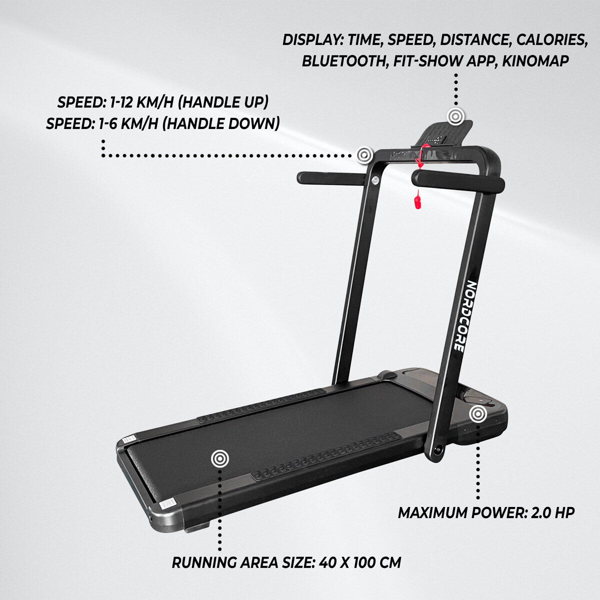 elektrofahrrad mit laufband Nordcore 2-IN-1 Laufband Core 2200 - 599,00 EUR