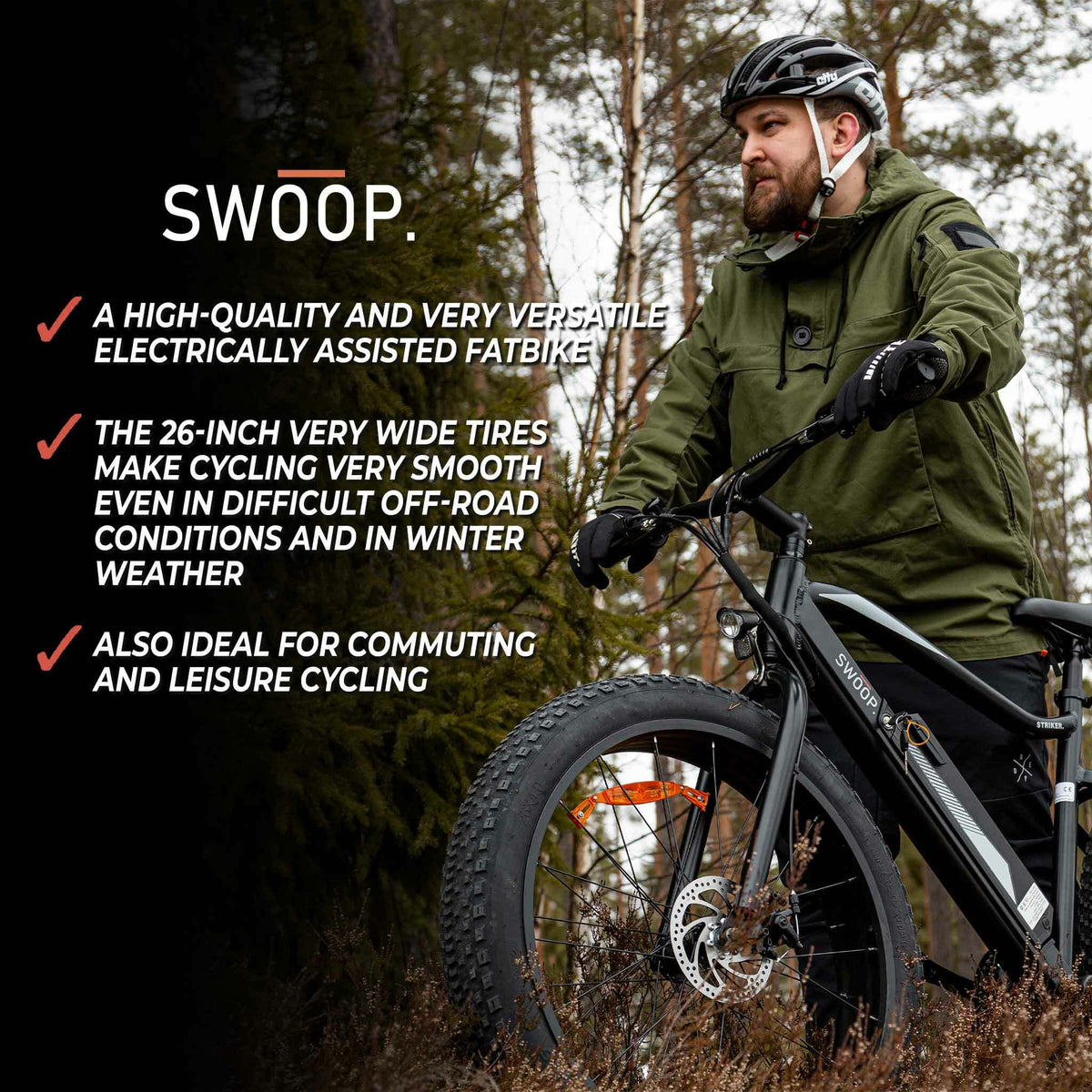 
              Swoop E-Fatbike Striker, 26&quot;