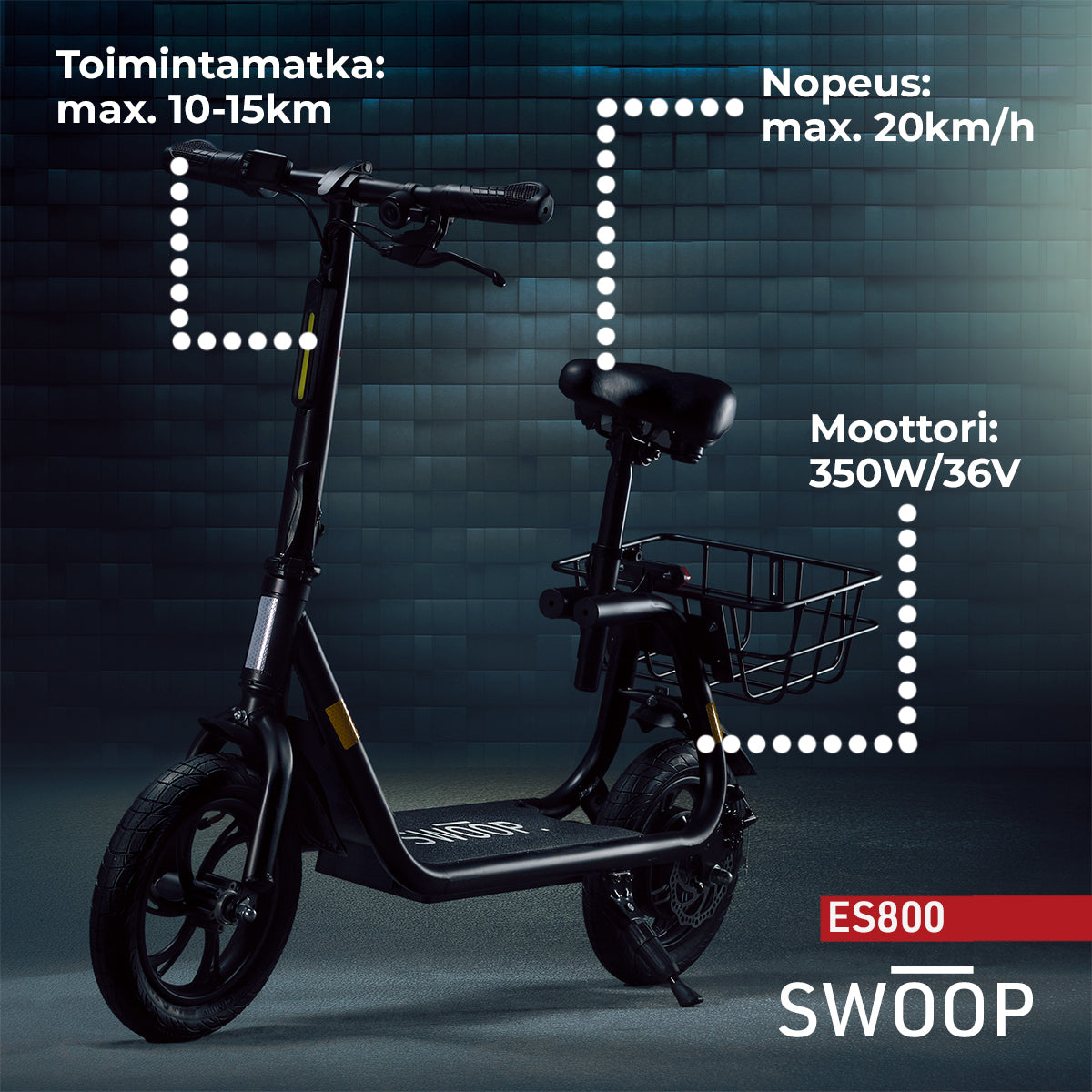 
              Sähköpotkulauta Swoop ES800