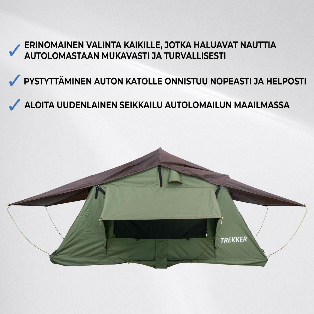 
              Trekker Kattoteltta Camper M, Vihreä
