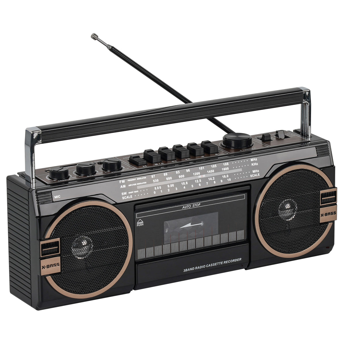 
              Lykke Kassetteafspiller Retro Bluetooth