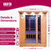 Vasta Infrared Sauna 3 personen