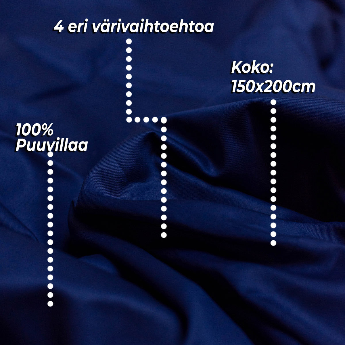 
              Polar Night puuvilla pussilakana 150x200cm