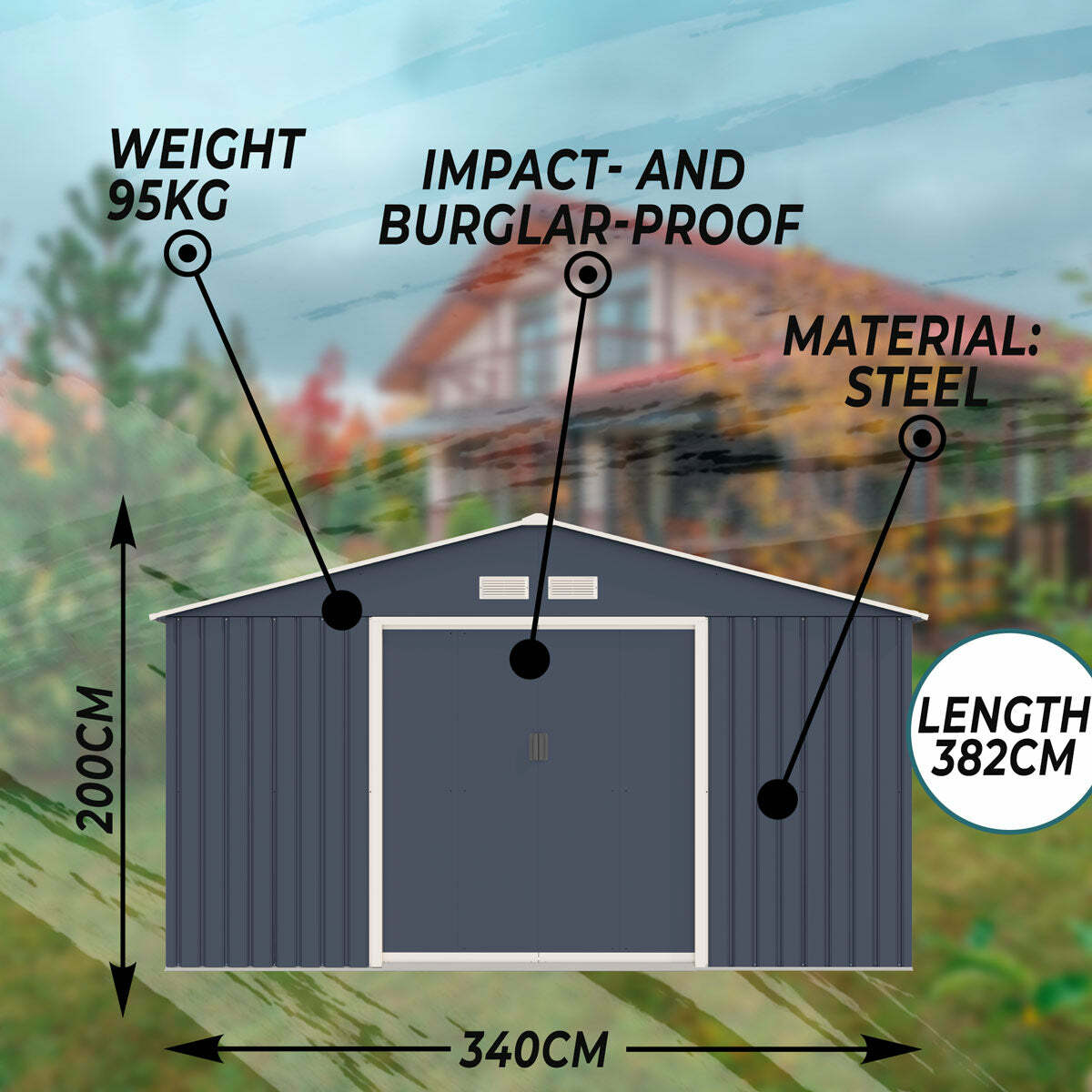 
              Fornorth Redskabsskur, 12.99m2