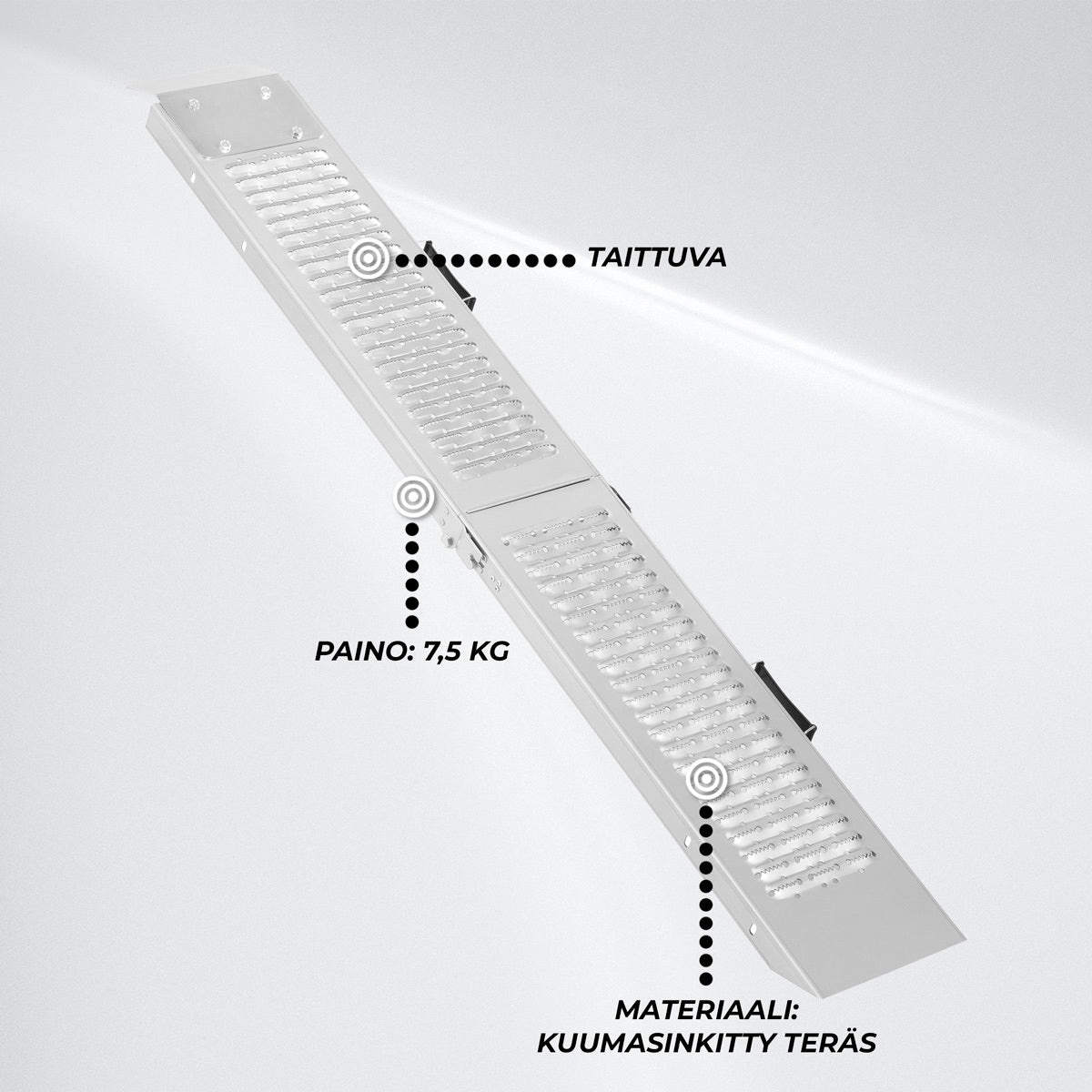 
              Fornorth Ajoramppi Taitettava 89x26x11cm 200kg