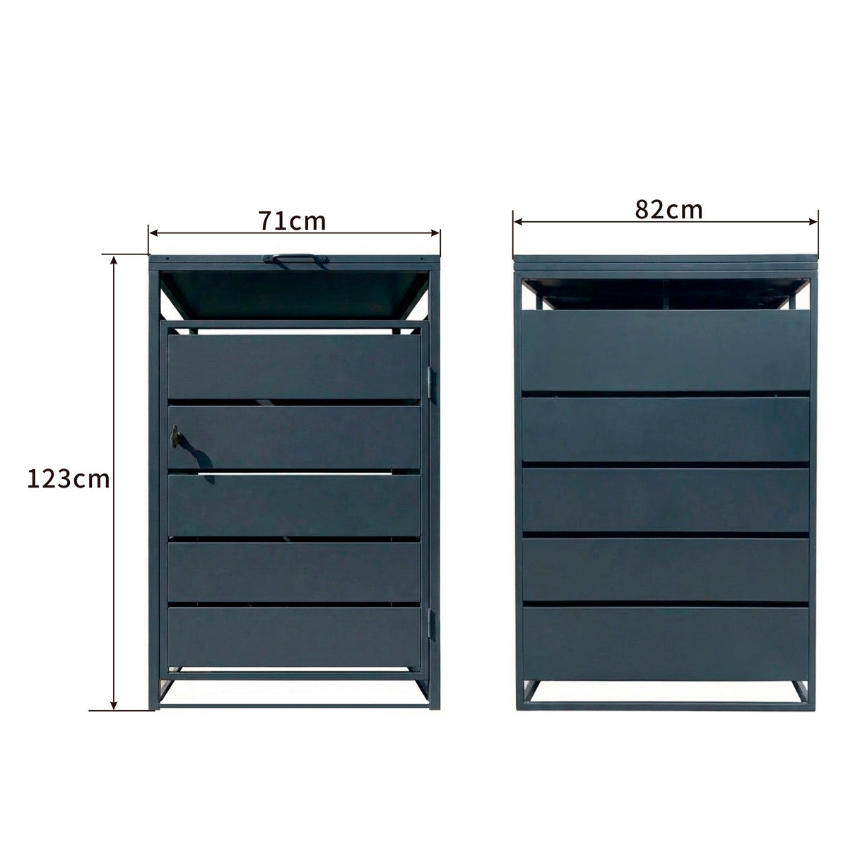 
              Fornorth Roskakatos Premium 71x82x123cm
