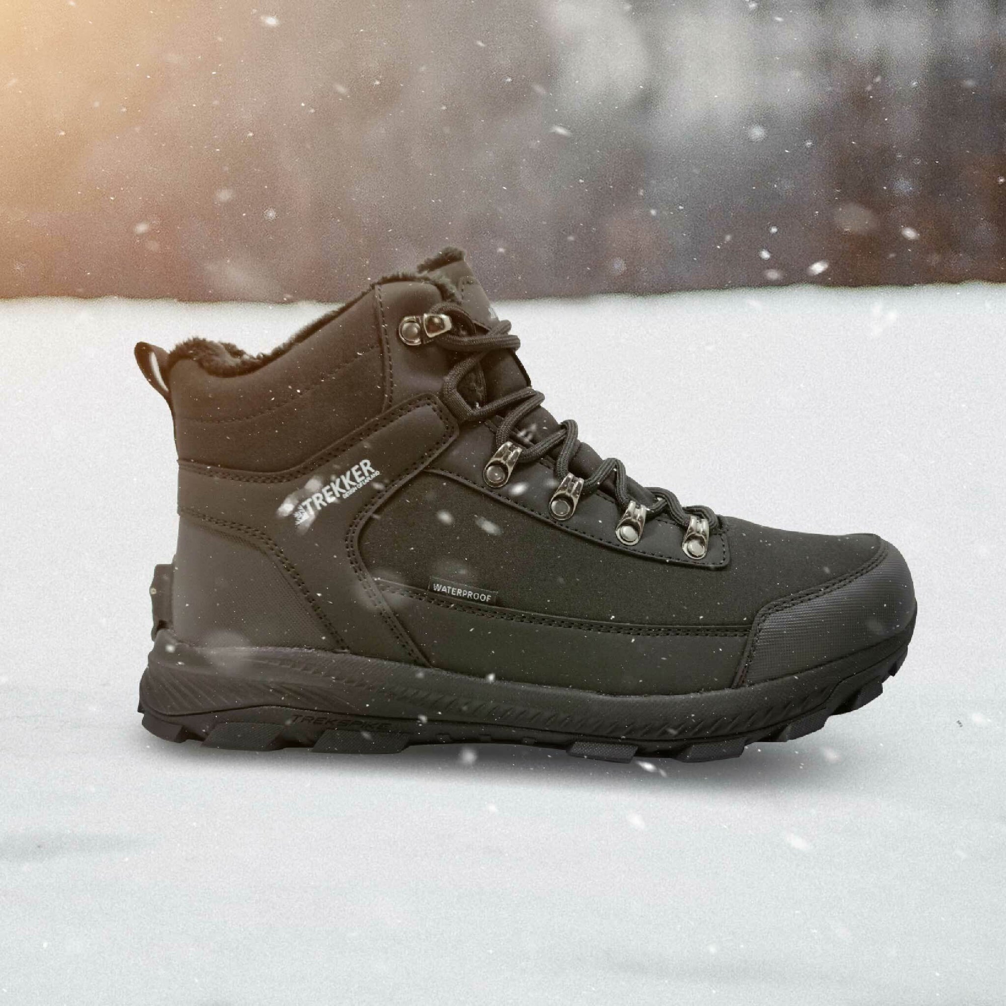 Trekker Winterschuhe mit spikes, einziehbare Spikes