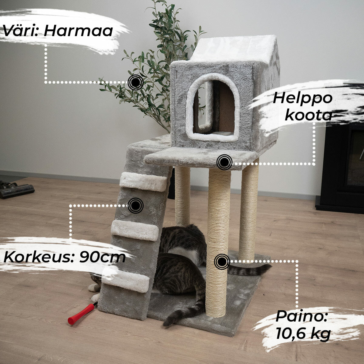 
              Trekker Kissan kiipeilypuu Cabin 90cm